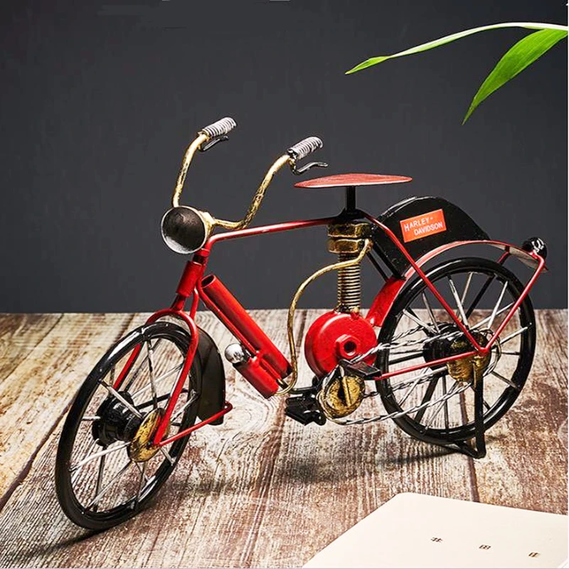 Ретро Железный велосипед рок модель креативное украшение дома гостиная книжная
