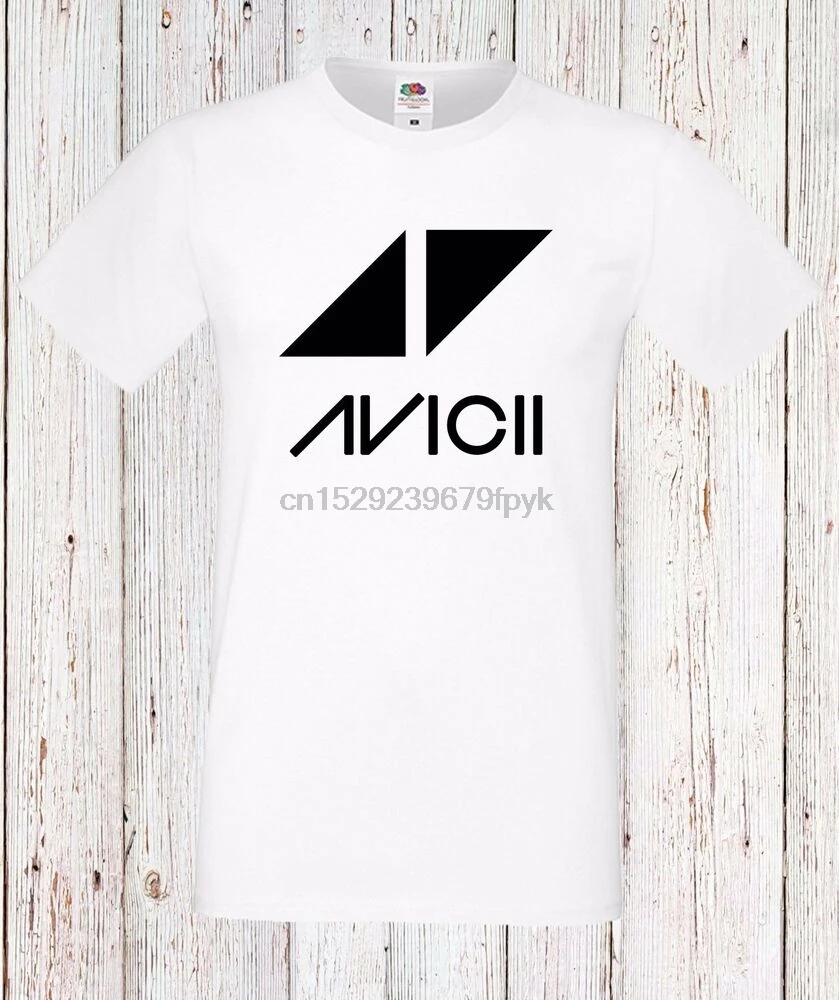 Мужская футболка Avicii 1 DJ Music LongShort White