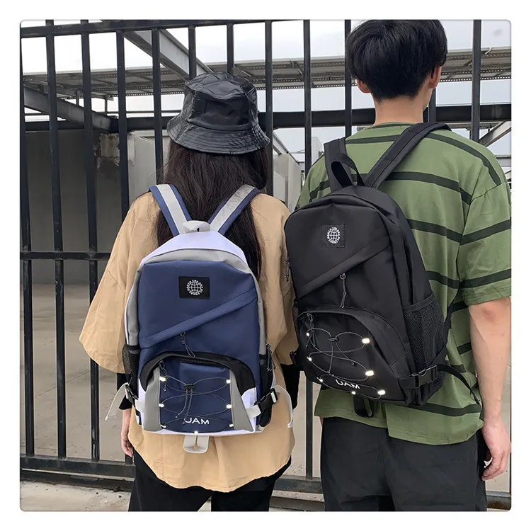 

4073 women 2021 new high school students cool Harajuku ulzzang backpack fashion trend schoolbag girl