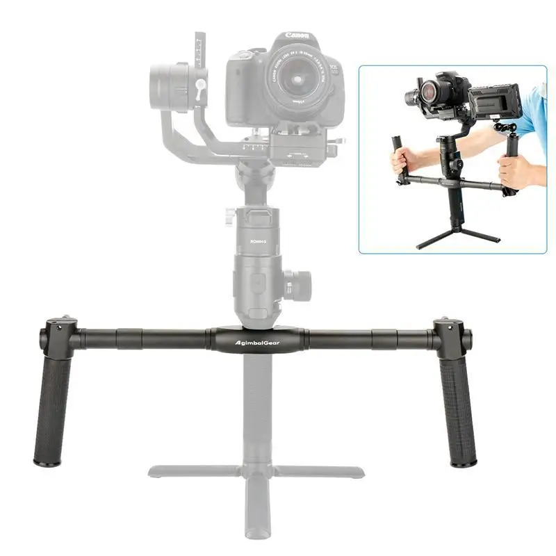 AgimbalGear двойной ручной карданный Стабилизатор камеры для Dji Ronin S SC выдвижная ручка ручки рукоятка Крепление камеры аксессуары