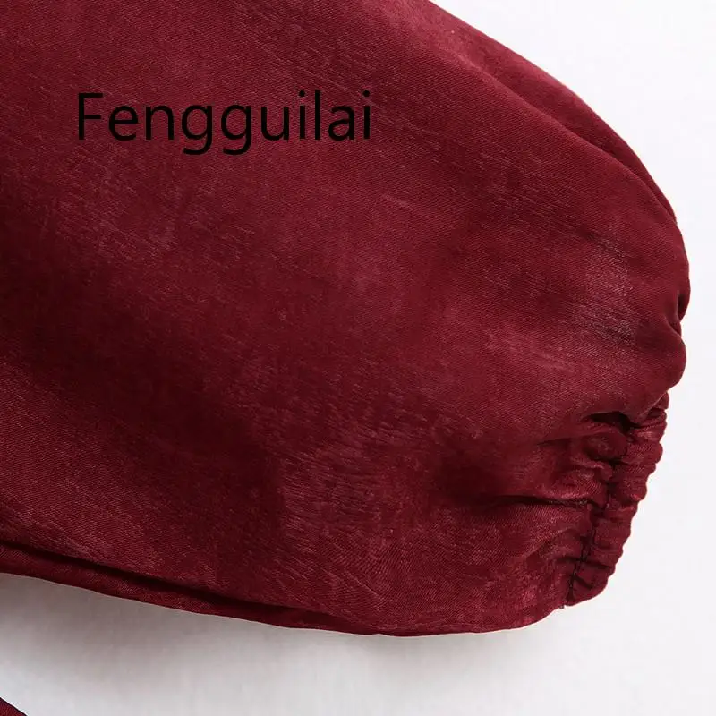 FENGGUILAI 2019 каскадные платья женские модные однотонные шелковые текстурированные