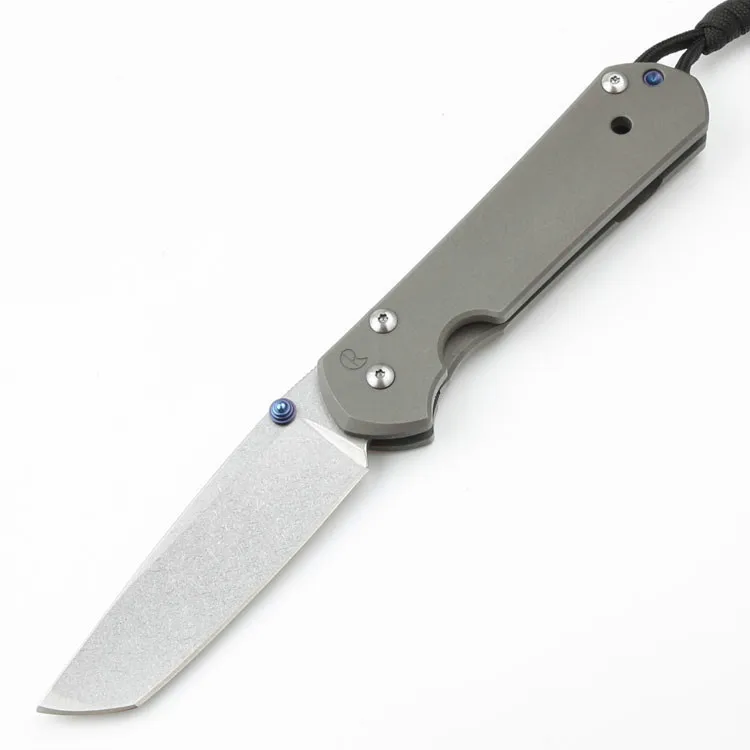 High Quality Outdoor Tactical Folding Knife D2 Blade Titanium Alloy Handle Camping Safety Defense Pocket Military Knives