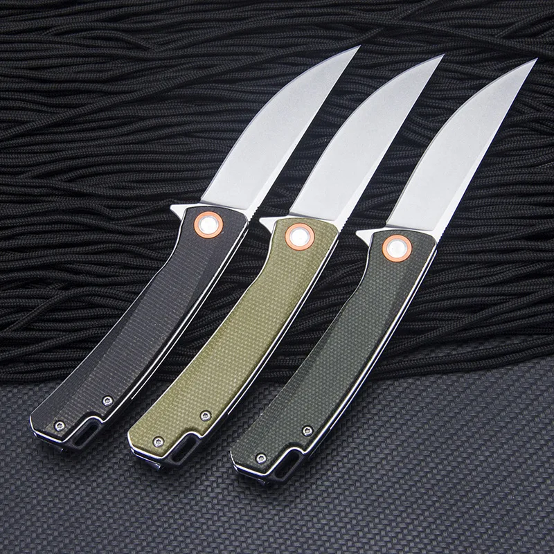 

New outdoor adventure folding knife linen handle folding knife multi-functional carry-on camping knife wilderness survival knife