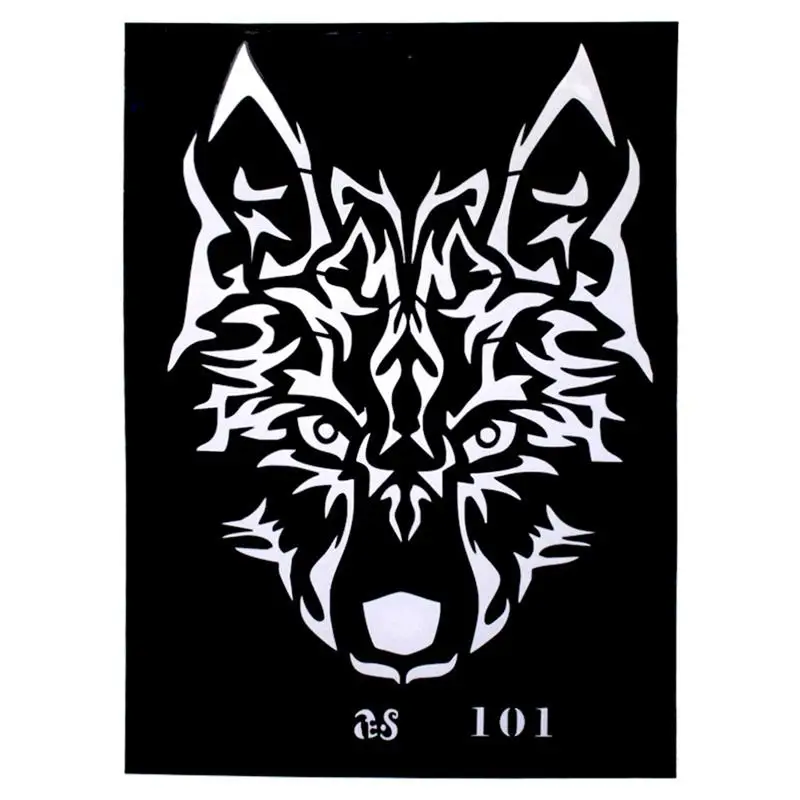 4 шт. трафареты для татуировок мужчин и женщин|Трафареты татуировок| |