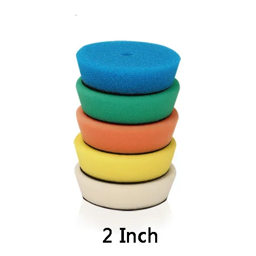 SPTA 32Pc детализация Автомобильная полировальная Подушка дрель полировщик Комплект кругов опорная плита 5/8-11 M14 M16 резьба мини-Полировальный коврик авто - Цвет: 2 inch