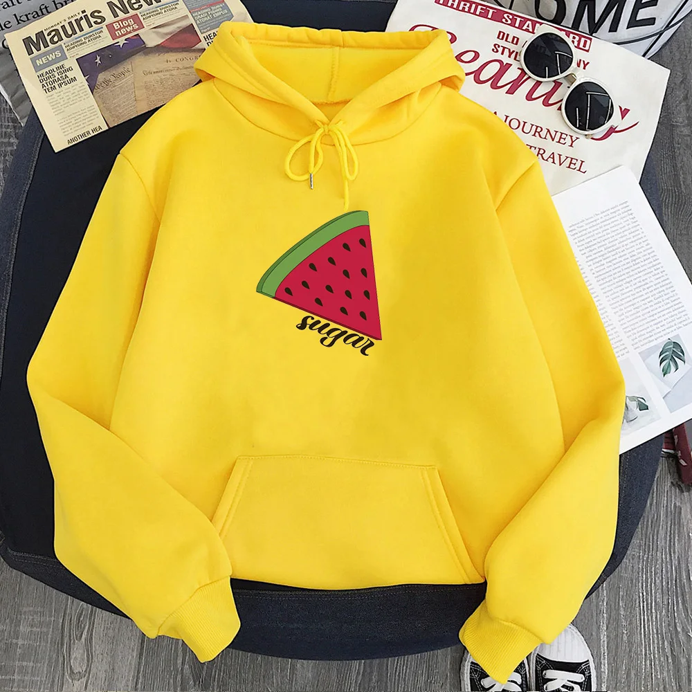 

Watermelon Sugar Sweatshirt Vintage Plus Size Hoodies Fall 2021 Sweatshirts Casual Fashion Clothes Kawaii Print Hoodies