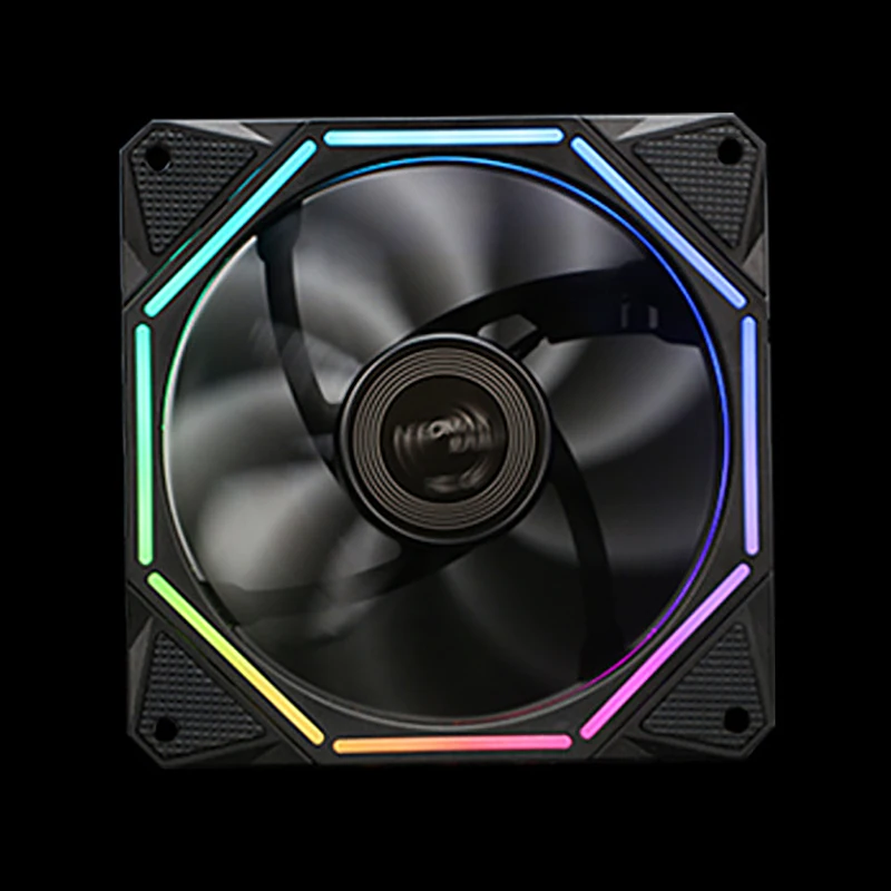 

COOLMOON RGB Chassis Fan 12cm Shenguang Sync Mute+Music Controller Desktop Computer Cooling Fan CPU Fan (5 Pcs)