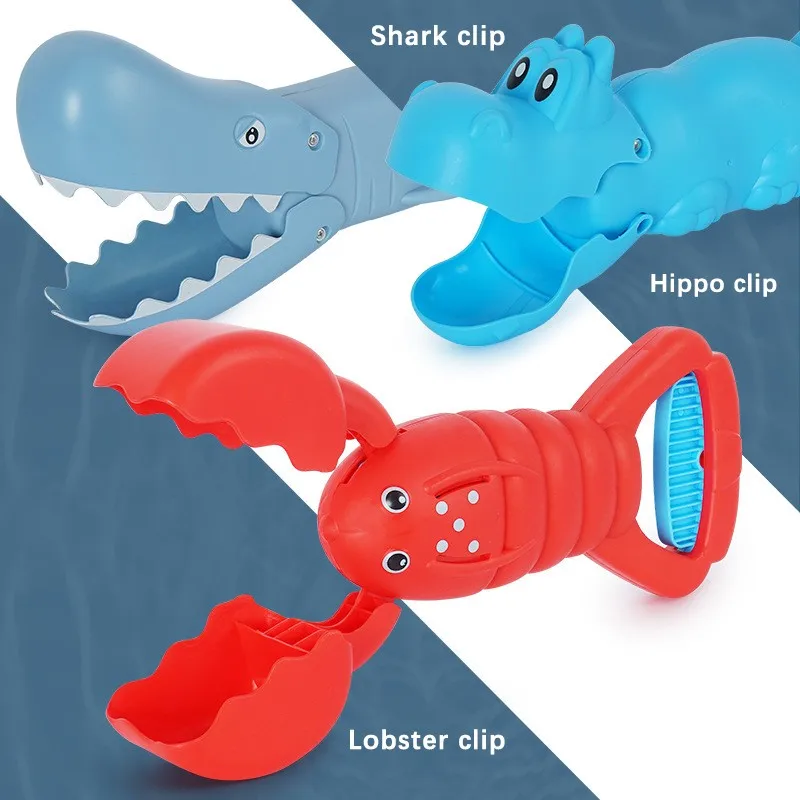 

Simulation Animal Hippo Shark Shape Summer Beach Outdoor Snow Childrens Entertainment Digging Play Sand Shovel Snow Pliers Toys