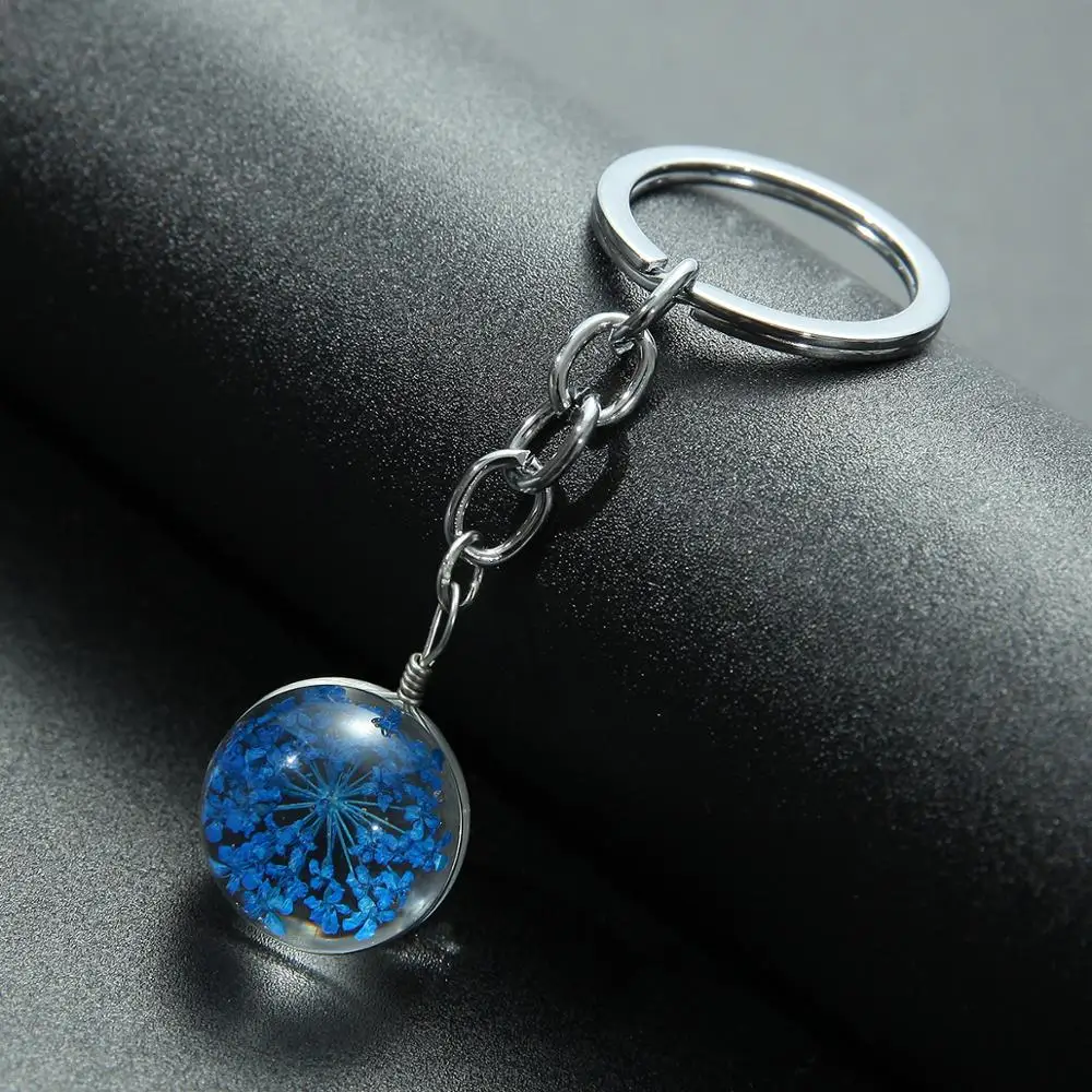 SONGDA МИЛЫЙ натуральный сушеный брелок &quotЦветок&quot Вишня цветет бессмертный