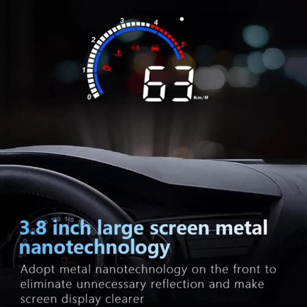 Дисплей на лобовое стекло OBD HUD M13 автомобильная электроника проектор скорости и