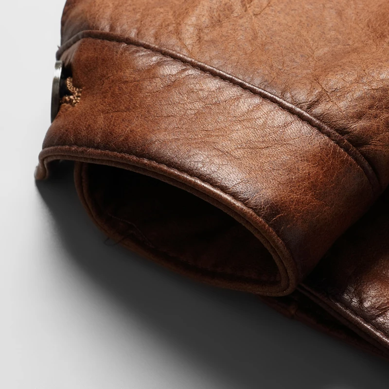 

JCHB 2021 Fashion Genuine Leather Jacket Men 100% Sheepskin Coat Motorcycle Mens Leather Jackets and Coats Chaquetas Hombre Pph