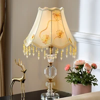 sarok crystal table lamp luxury desk bedside lamp led modern creative warm home decoration for foyer bed room office hotel
