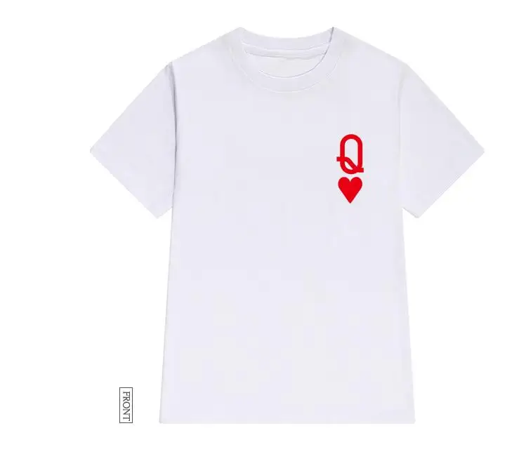 

Q and K heart red pocket Women tshirt Cotton Casual Funny t shirt Gift For Lady Yong Girl Top Tee Drop Ship P124