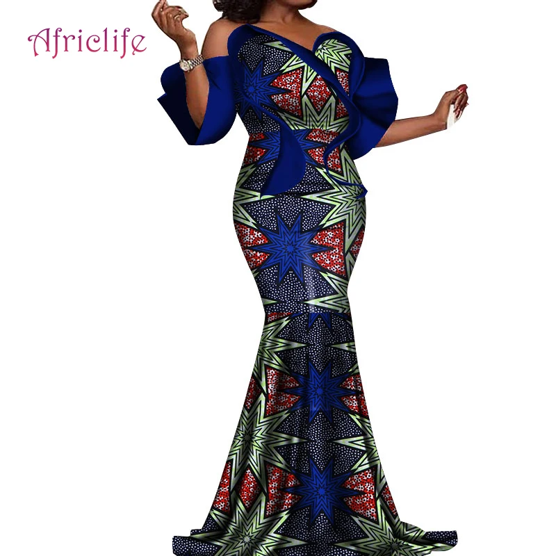 Одежда в африканском стиле Вечерние праздничные платья для элегантных дам