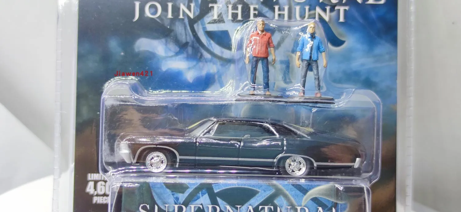 

Green Light 1/64 1967 CHEVROLET IMPALA SPORT SEDAN film Supernatural electroplating MJIO Collect car model toys