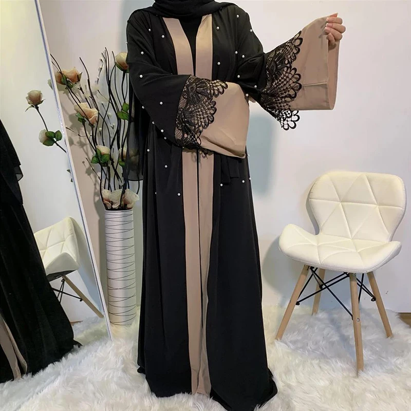 Abayas для женщин Рамадан кимоно новая модная модель кафтан в Дубае кружевной
