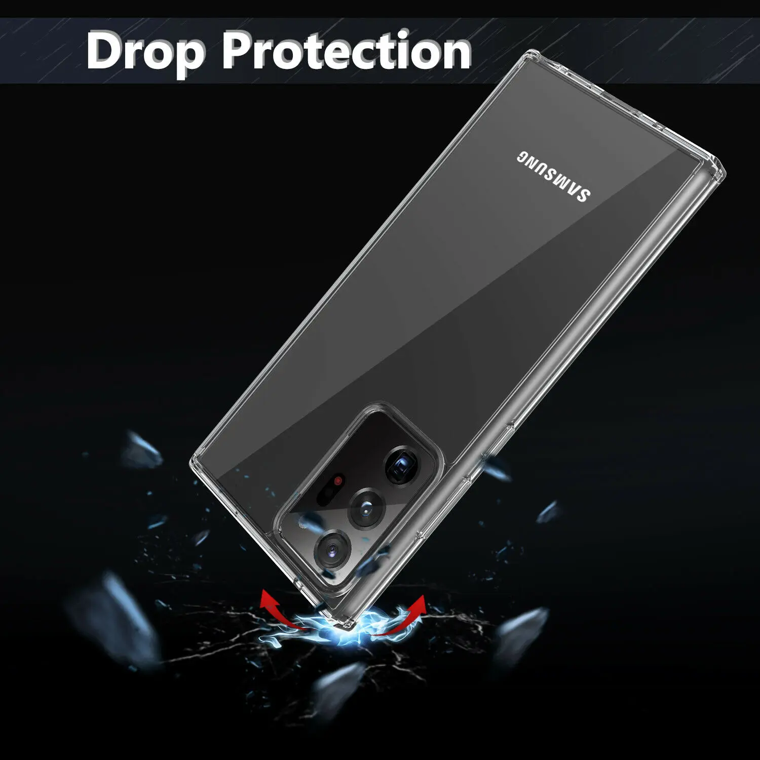 

Clear Case For Samsung Galaxy Note20 / 20 Ultra 5G Slim Pattern Soft Phone Back Cases Cover