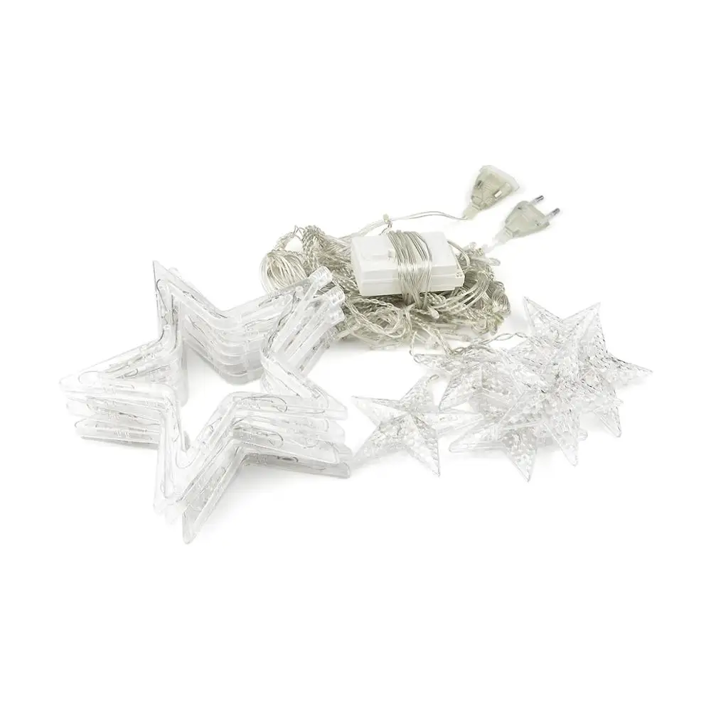 Светодиодный свет шнура 220 В ЕС уличные светящаяся гирлянда Праздничные