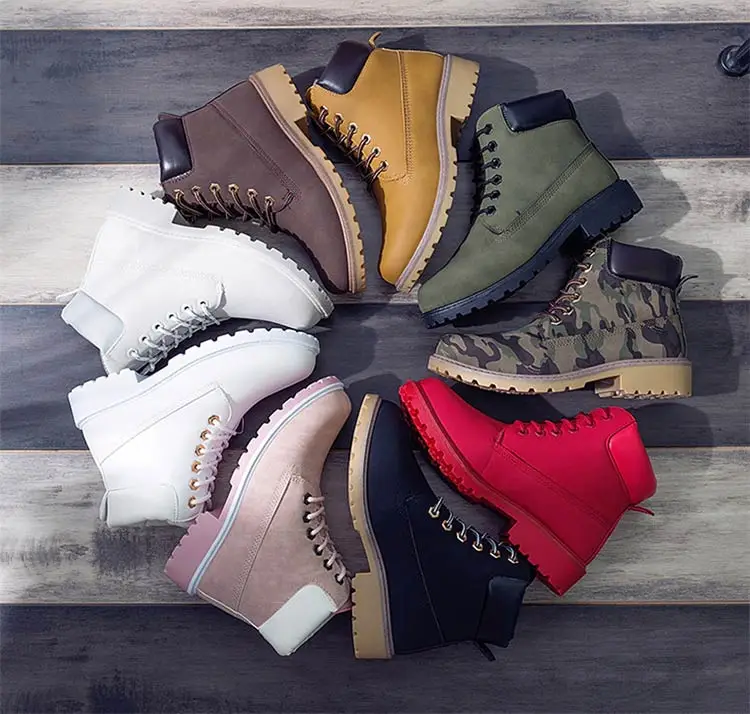 Зимние ботильоны женская обувь г. Модные теплые зимние женские ботинки на меху на квадратном каблуке однотонная повседневная обувь на шнуровке женская обувь, botas mujer
