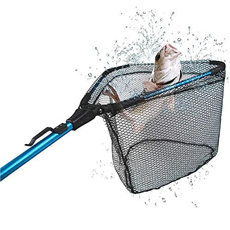 

Телескопический рыболовный сачок из алюминиевого сплава, портативная рыболовная сеть, телескопический складной, аксессуары для рыбалки