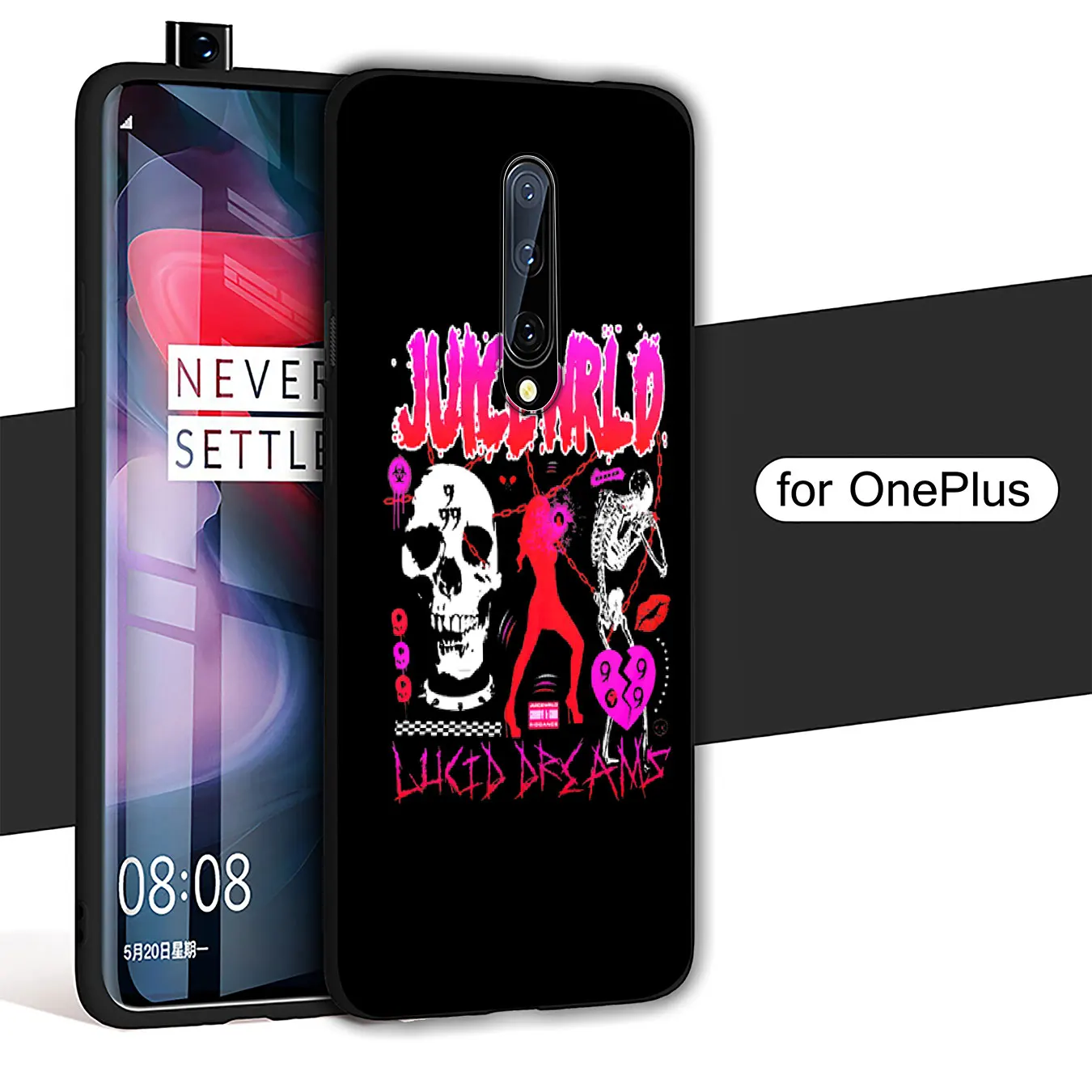 Мягкий силиконовый чехол для телефона IYICAO Juice WRLD Death Racing For Love Oneplus 7T 7 Pro 6 6T 5 T черный