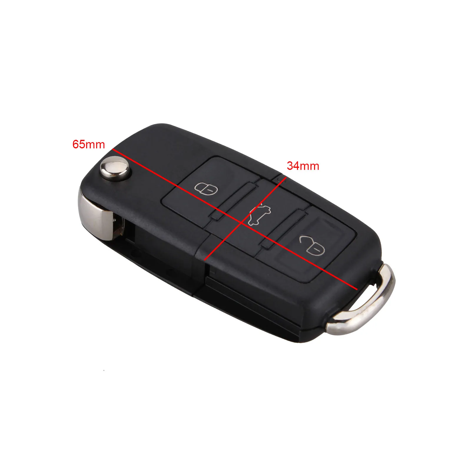 Замена 3 кнопки флип-брелок автомобильный пульт складной чехол для ключей
