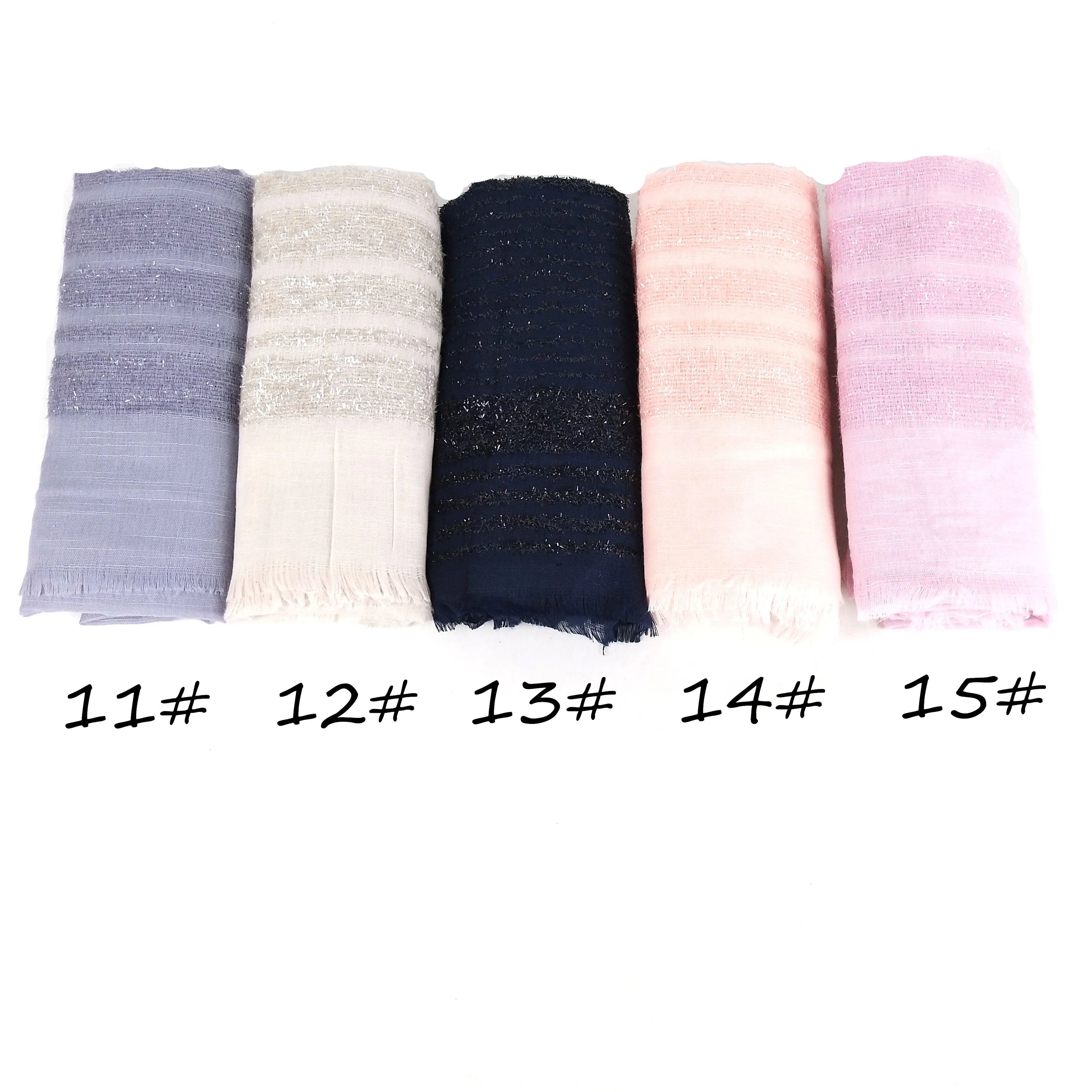 X2 10pcs High quality shiny crinkle viscose scarf hijab cotton shawl long wrap maxi headband can choose colors |