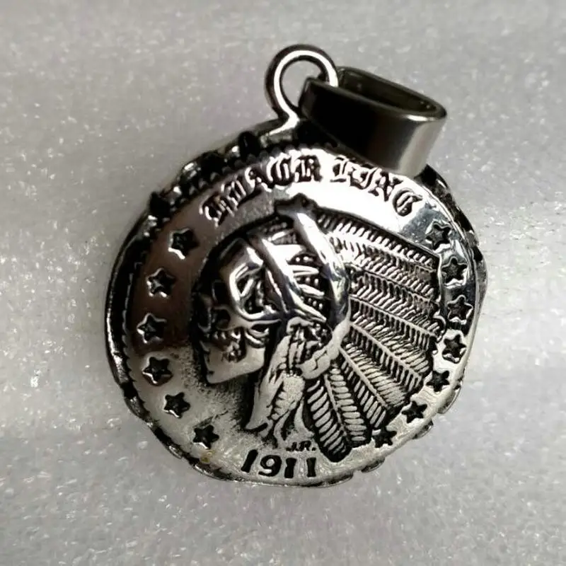 Мужской головной убор из титановой стали кулон нержавеющей индийский | Украшения