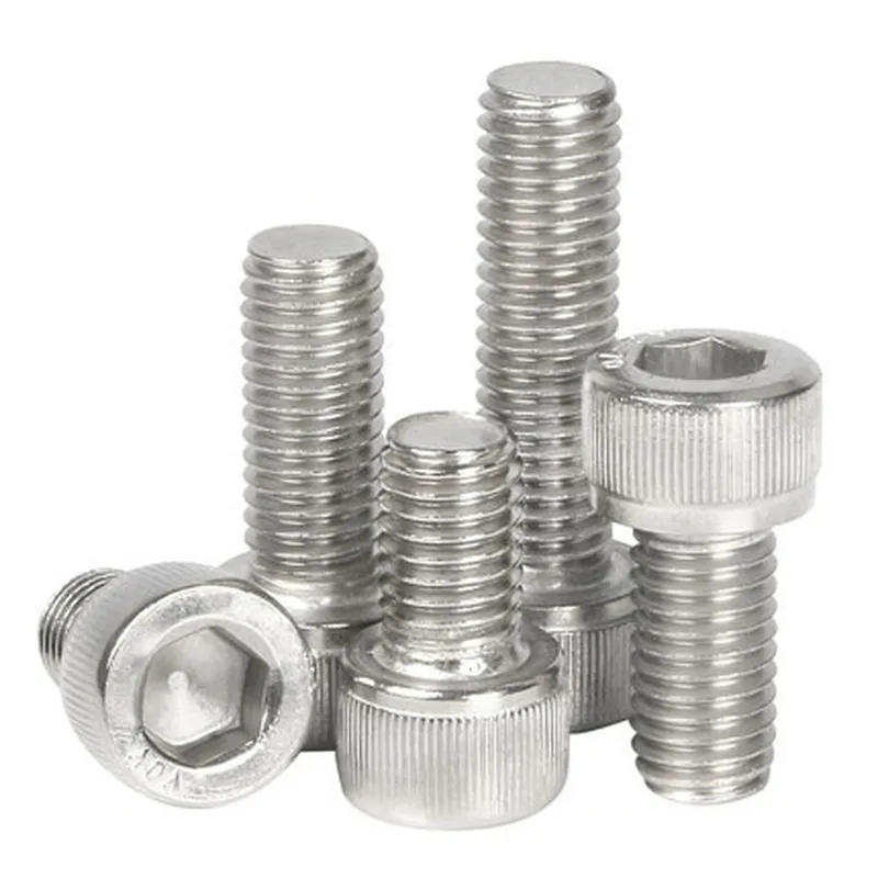20pc M4 M5 M6 Allen Bolt A2 304 Stainless Steel Socket Head Cap Screws Hexagon Hex Thread DIN 912 L=8-50mm 16mm 20mm | Обустройство
