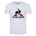 Новая повседневная футболка le coq sportif 3d для мужчин и женщин, свободная модная мужская футболка с короткими рукавами для бега и езды на мотоцикле