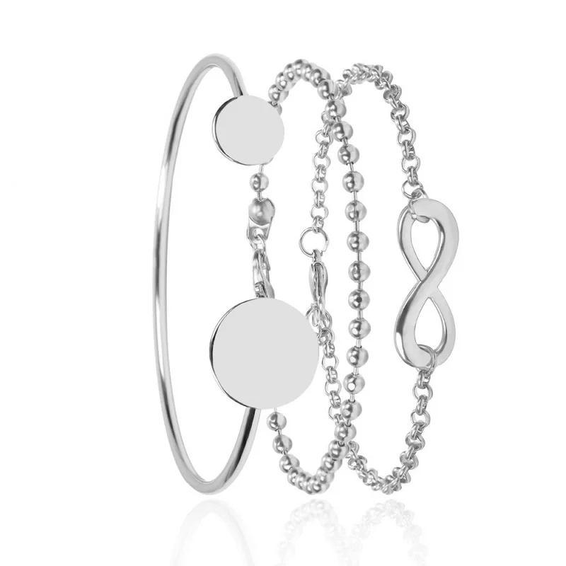 Find Me брендовый модный винтажный 3 шт./компл. длинный браслет-цепочка многослойный