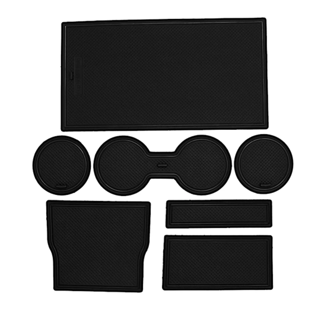 

7 шт. простая Автомобильная подкладка для дверного слота, автомобильный коврик, аксессуары для интерьера, подстаканник, центральная консоль...