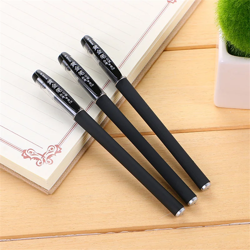 

10pcs/Lot Cheap Quality Gel Pen For Examination School Office Accessories Sign Pen For Writing Stationery Free Shipping
