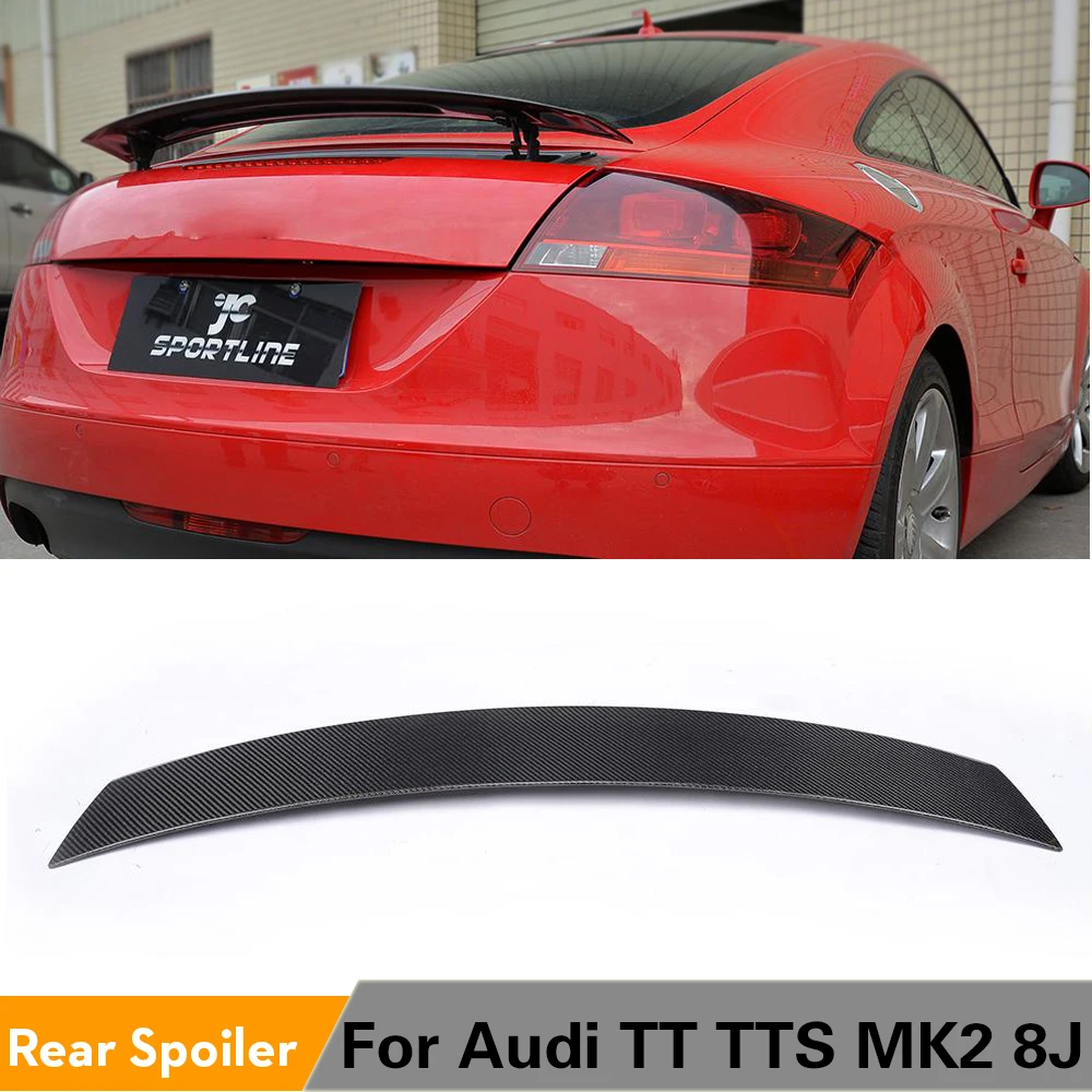 Задний спойлер из углеродного волокна для Audi TT TTS MK2 8J 2008 2014 Задняя Крышка
