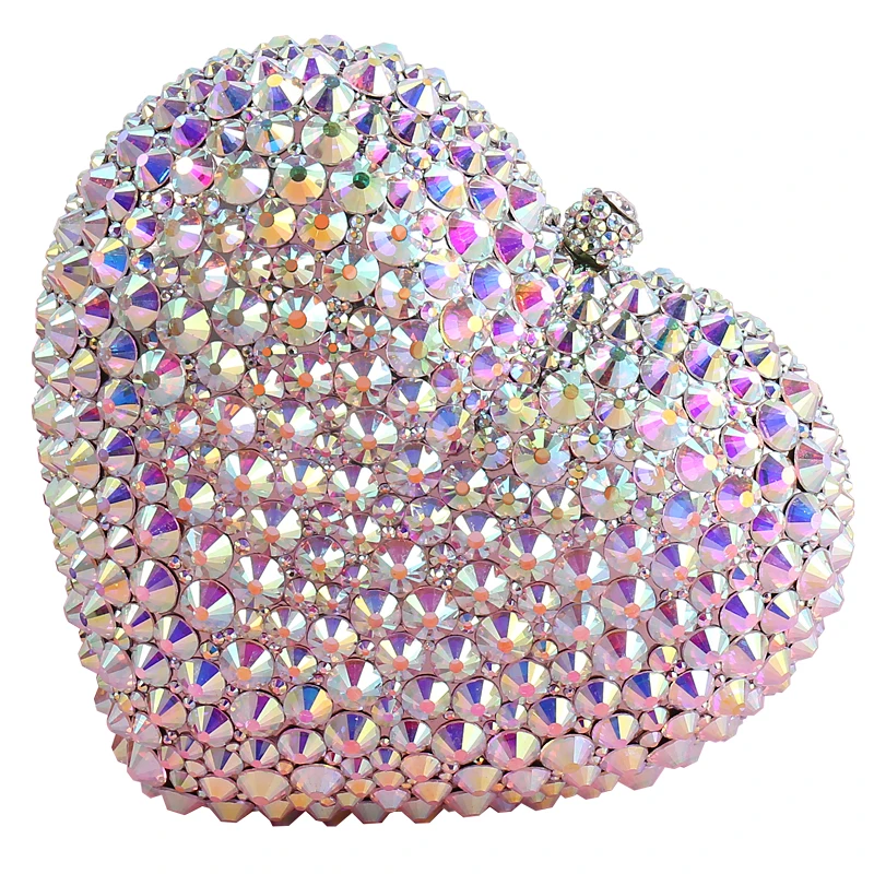 

Holiday gift diamond love small bag bag dress handbags hearts dinner banquet bag socialite female bag bag Evening bag Dinner bag