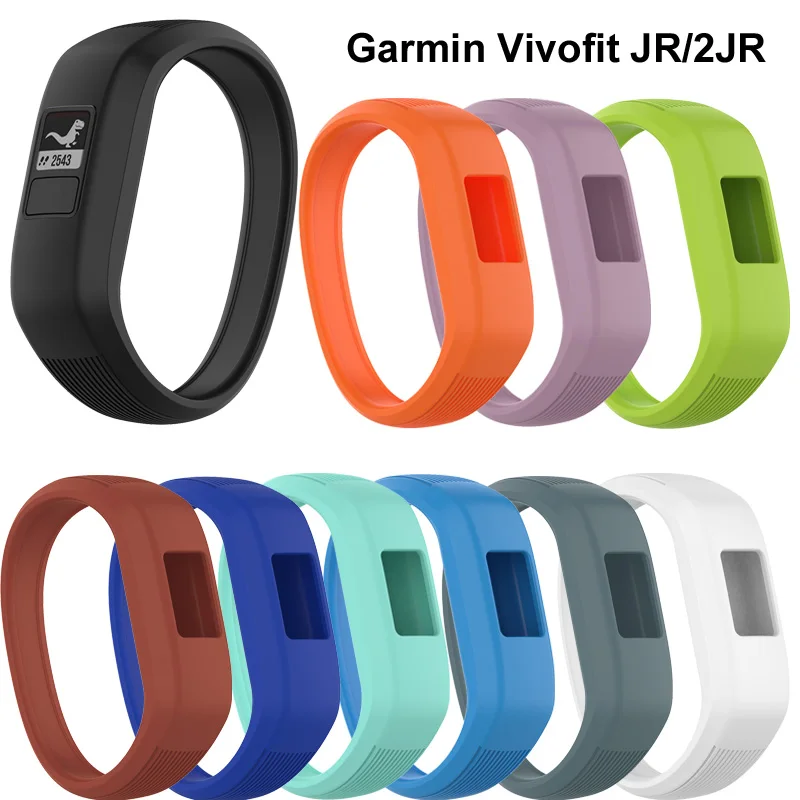 Топ Мягкий Силиконовый ремешок для часов Garmin Vivofit JR 2 / 3 детей браслет на запястье
