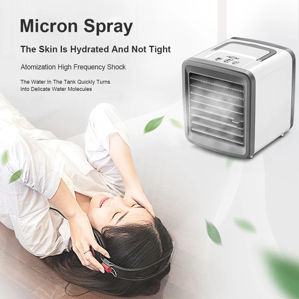 

Air Conditioner Air Cooler Mini Fan Portable Airconditioner For Room Home Air Cooling Desktop Usb Charging Air Conditioning Fan