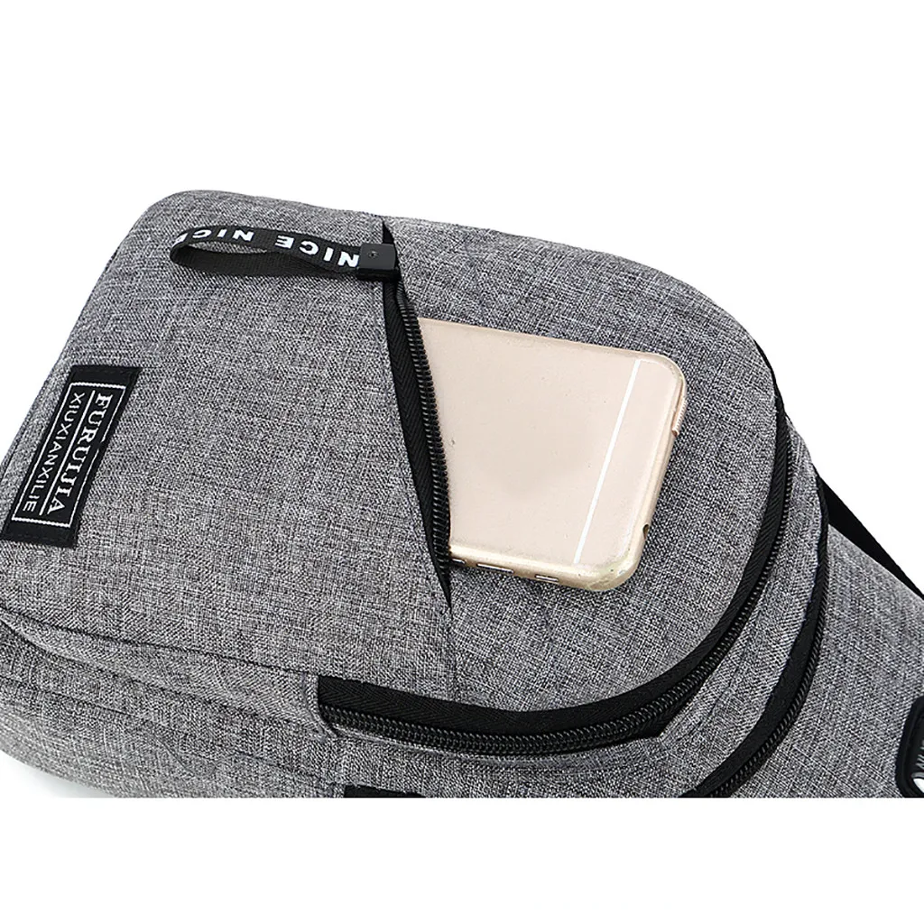 Модная поясная сумка мужская из ткани Оксфорд нагрудная маленькая модная с