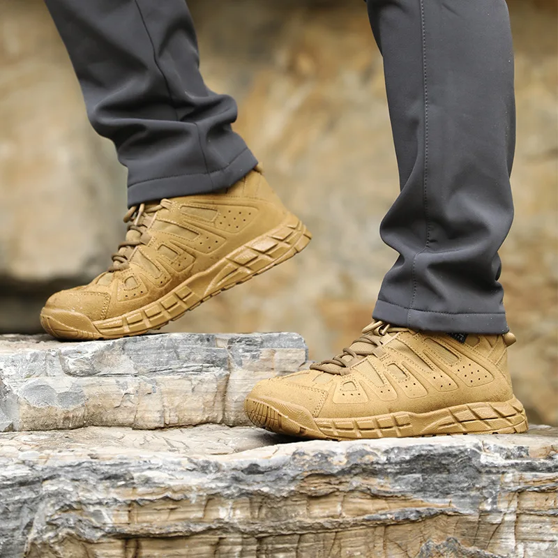 Outdoor Hiking Shoes Men Military Special Forces Tactical Boots Trekking Shoes Non-slip Climbing Sneakers Hunting Shoes