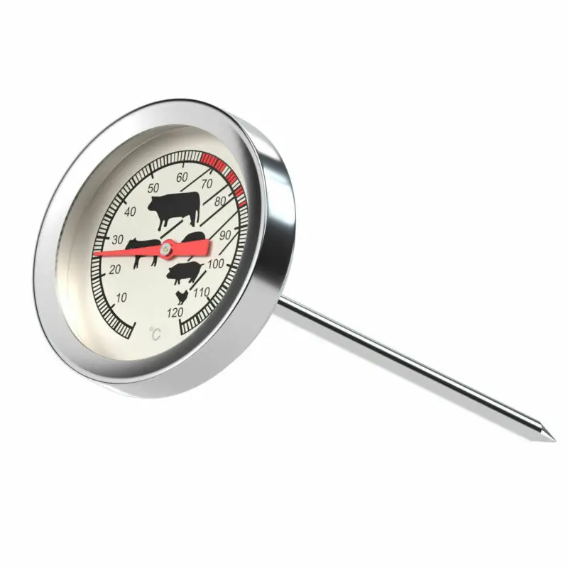 2020 Newest Coffee Milk Barbecue Thermometer Stainless Steel Probe Bbq Cooking Meat Gauge Dial Temperature |