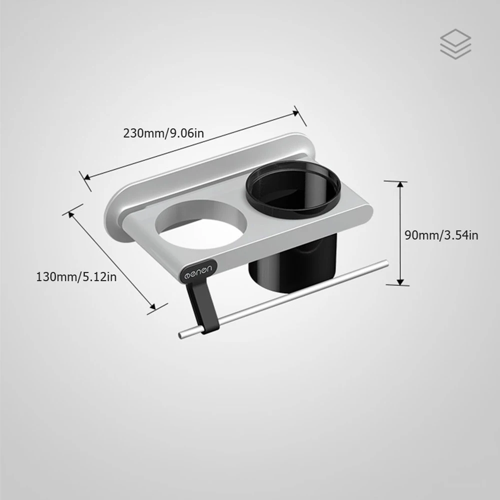 Настенный держатель для сушилки полка-органайзер сушки волос в ванную комнату |