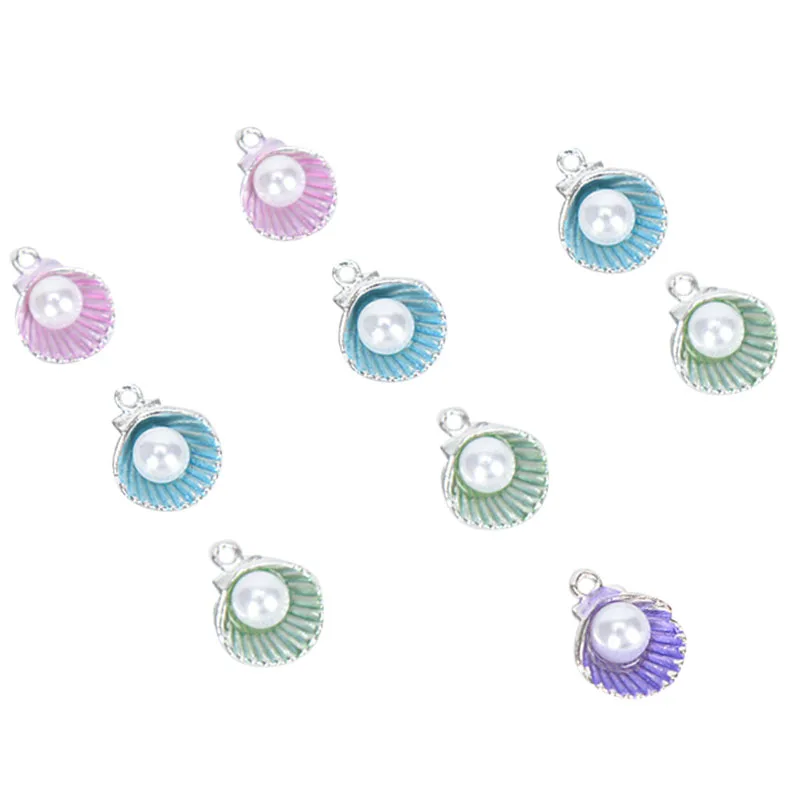 10 шт./компл. жемчужные подвески в виде морской звезды эмалированные Подвески DIY
