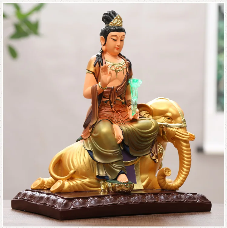 30 см большой дом Shrine эффективная защита Юго-Восточной Азии золотое покрытие слон