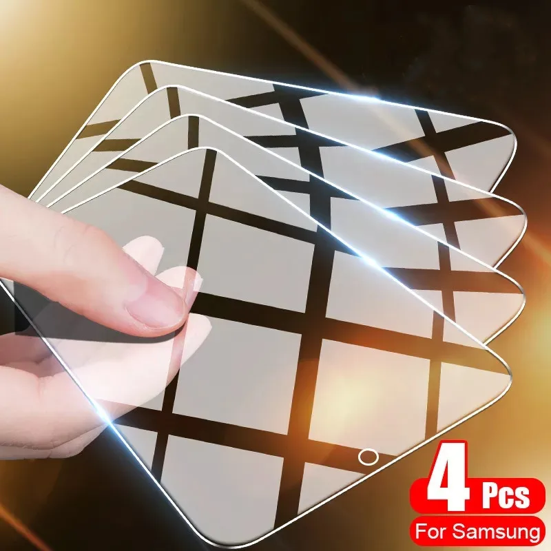 

4Pcs Full Cover Tempered Glass For Samsung Galaxy A50 A70 A51 A71 A30 A50S A90 Screen Protector For Samsung A52 A72 A20E Glass