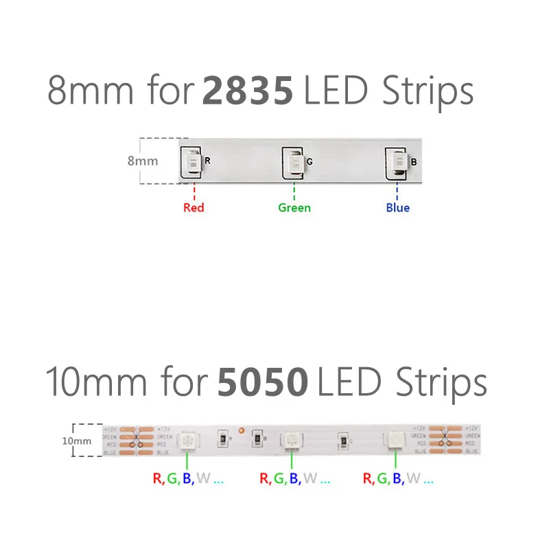 Светодиодная лента разъем 10-Pack 4Pin 8 мм 10 Бесконтактный соединитель для SMD5050 2835 RGB s |