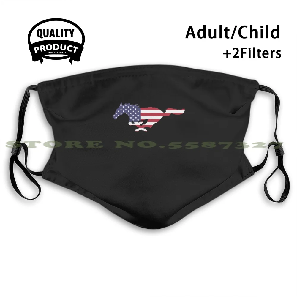 Американский Мустанг Анти Пыль с фильтром для детей девочка мальчик подростки