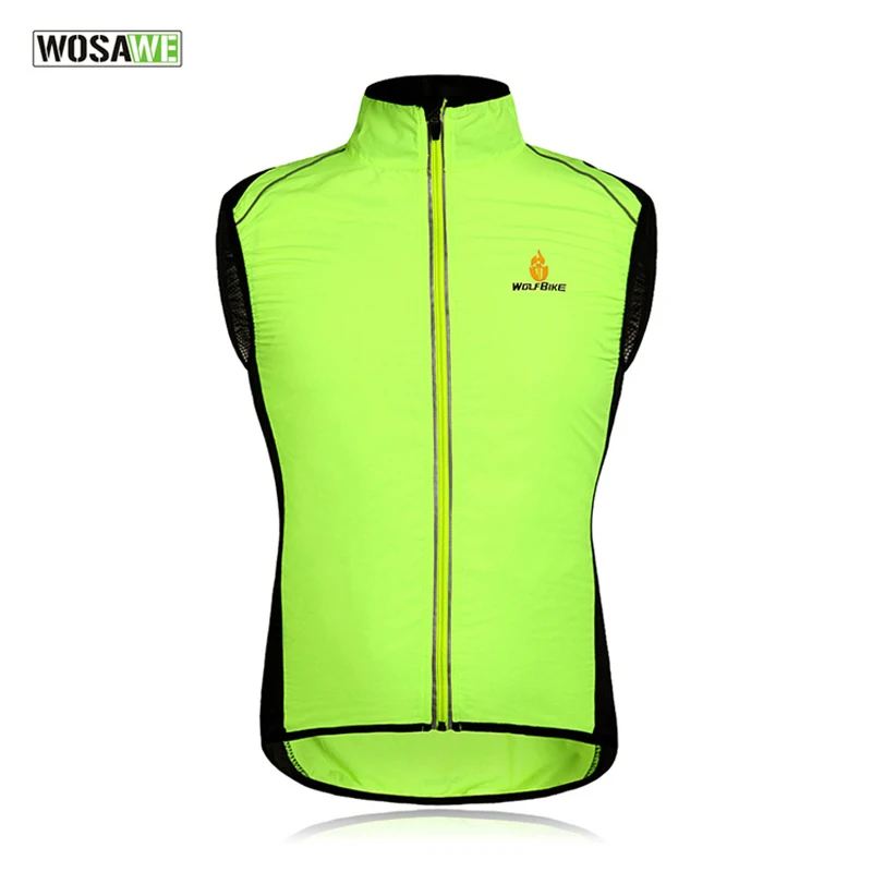 WOSAWECycling жилет для велосипеда велосипедный жилет светоотражающий дышащий ветрозащитный велосипедная спортивная одежда без рукавов Джерси куртка