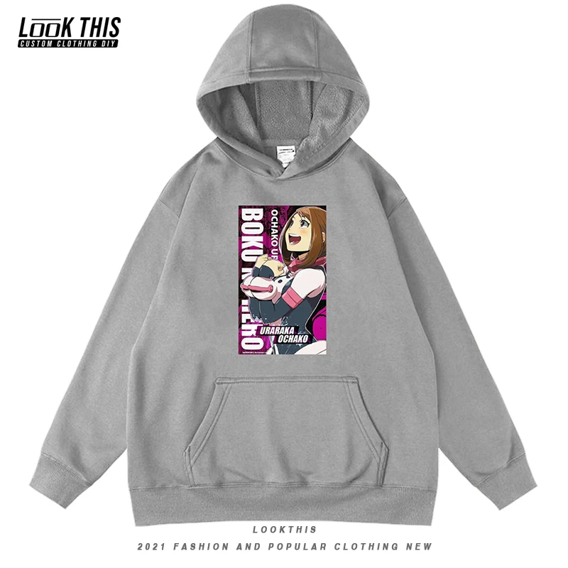 

Harajuku Anime My Hero Academia 2021 Teen Boy Street Long Sleeve Hoodies Fleece Hooded Mens Sweatshirt Oversized Hoodie Tops