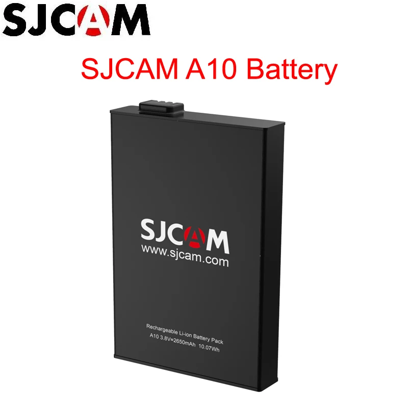 Оригинальный аккумулятор SJCAM A10 2650 мАч литий ионный дополнительный аксессуары