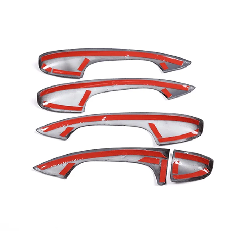 

4PCS For Mercedes Benz A Class W177 A200 A220 A250 LHD Chrome Carbon Fiber Door Handle Cover Car Styling Accessories Stickers